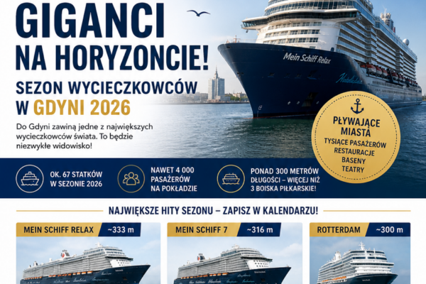 To będzie niezwykłe wydarzenie. Największe statki wycieczkowe wpłyną do polskich portów